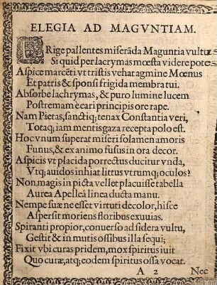 Lacrymæ, Qvibvs Reverendissimi Atqve Illvstrissimi Archiepiscopi Et Principis Svi Ioannis Adami mortem ac tumulum Proseqvebatvr Moerens ac mœstum Collegium Moguntinum Societatis Iesv Ad XII. Calend. Feb. Anno Domini M.DC.IV.
