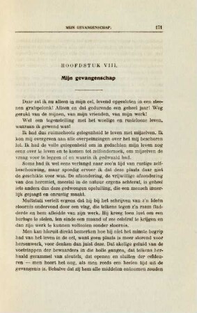 Hoofdstuk VIII. Mijn gevangenschap