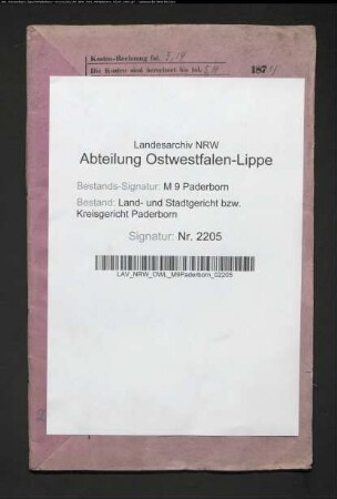 Erblasser: Sprenger, Johann: