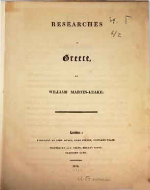 Researches in Greece