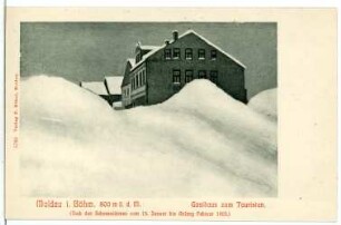 Moldau. Gasthof zum Touristen (nach d. Schneestürmen 1905)