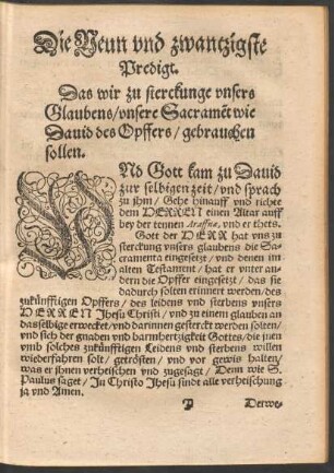 Die Neun und zwantzigste Predigt.