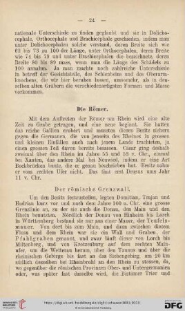 Der römische Grenzwall