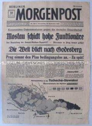 Tageszeitung "Berliner Morgenpost" zur Eskalation der Spannungen in der Tschechoslowakei