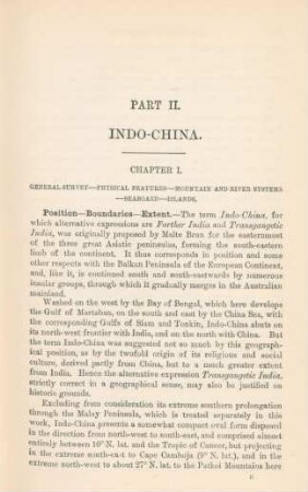 Part II. Indo-China