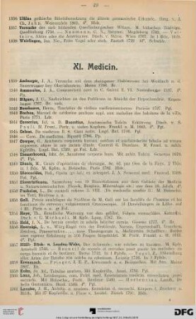 XI. Medizin (Nr. 1339-1372)