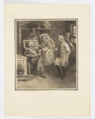 Mon général, c'est elle qu'a commencé à m'appeler soûlard, Blatt 9 der Folge "Album pour 1824"