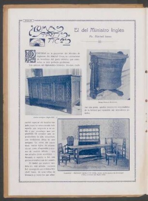 Homes artísticos - el del Ministro Inglés Mr. Mitchell Innes