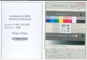 Entnazifizierung Philipp Klinge , geb. 17.07.1882 (Stadtinspektor)