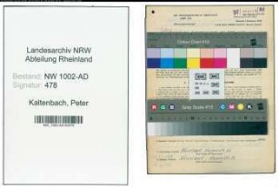 Entnazifizierung Peter Kaltenbach, geb. 14.12.1891 (Staedt.Angest.)