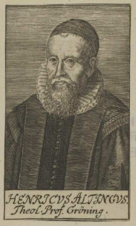 Bildnis des Henricus Altingus