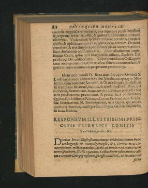 Responsum Illustrissimi Principis Friderici