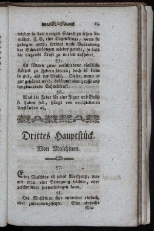 Drittes Hauptstück Von Maschinen.