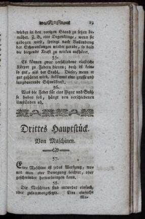 Drittes Hauptstück Von Maschinen.