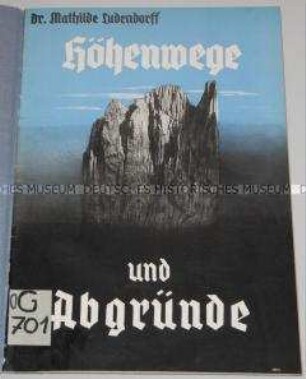 Zwei Vorträge über "Deutsche Gotterkenntnis" von Mathilde Ludendorff auf einer Tagung in Tutzing vom 2.-5. August 1937