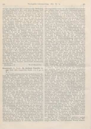 379-381 [Rezension] Giesebrecht, Friedrich, Die hebräische Präposition Lamed