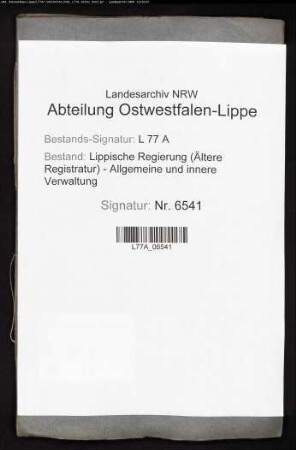 Ansprüche des Marienstifts zu Bielefeld auf die Gefälle im Fürstentum Lippe