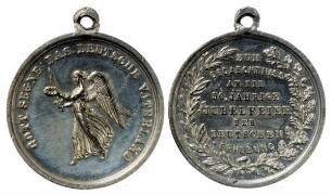 Hamburg: Tragbare Medaille zur Erinnerung an die Befreiung von Napoleon 1813