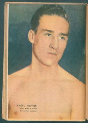 Angel Olivieri (gran valor en ascenso del pugilismo argentino) - [Fotografía]