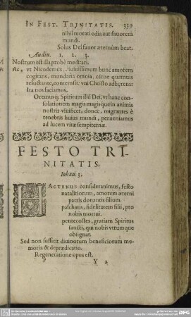 Festo Trinitatis