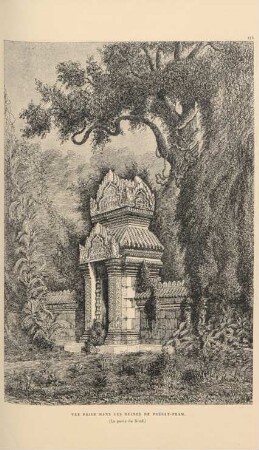 Vue prise dans les ruines de Préat-Pram