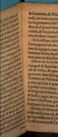 Histoire de la cruauté exercée par Françoys de Lorraine, Duc de Guyse & les siens, en la ville de Vassy, le premier jour de mars 1562