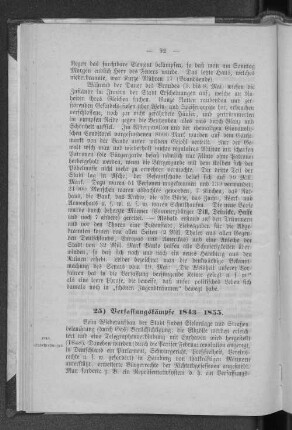 25) Verfassungskämpfe 1843-1855.