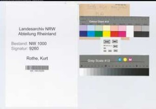 Entnazifizierung Kurt Rothe, geb. 04.09.1909 (Steuerinspektor)