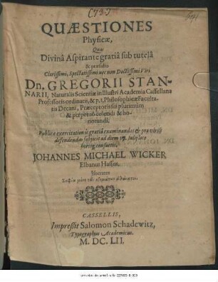 Quaestiones Physicae