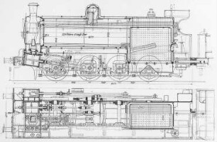 Vierzylinder-Verbund-Güterzuglokomotive (4/4 gekuppelt) : Technikgeschichte | Industrie und Technik | Eisenbahnbetriebsmittel (Lokomotiven und Wagen)