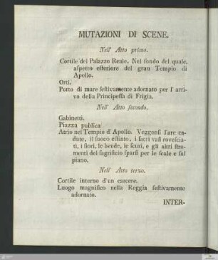 Mutazioni di Scene