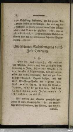 Unverdienten Rechtfertigung durch Jesu Verdienst