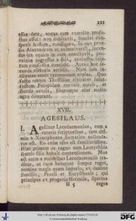 XVII. Agesilaus - XVIII. Eumenes.