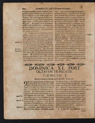 Dominica XI. Post Octavam Trinitatis