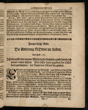 141-152, Zweyte Leich-Rede