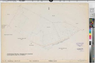 Oelde (Oelde), Flurbereinigung Oelde  Menninghausen, Bl. 10 Schätzungskarte Lette Flur 11