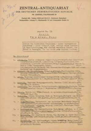 Nr. 751: Musik, Theater, Tanz
