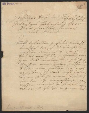 [Brief von Friedrich Schrader an Günther Christoph Schelhammer vom 03.12.1690]