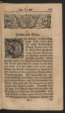 I. Persien und China.