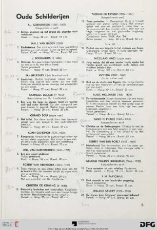 Oude Schilderijen (Nr. 1-56)