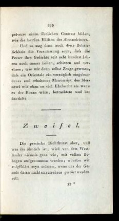 Zweifel.