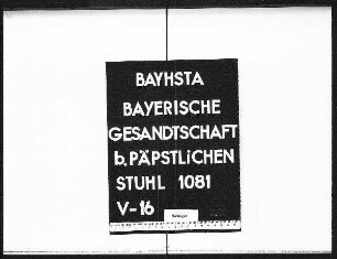 Schriftwechsel mit Theodor Freiherrn von Hallberg, kurpfalzbayerischem Gesandten in Wien