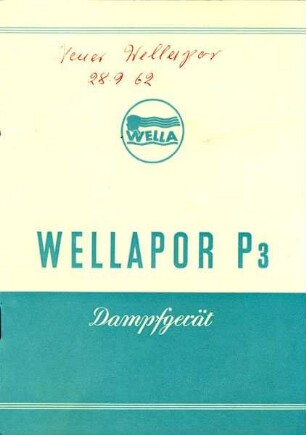 BETRIEBSANLEITUNG WELLAPOR P3