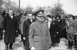 Chisinau: Regierungsmitglieder, Gruppen mit Marschall Antonescu