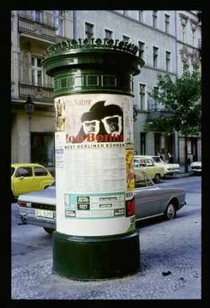 Alte Litfassäule 14.6.70.