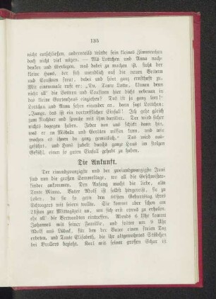Die Ankunft.