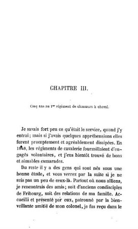 CHAPITRE III. - Qui plus il sera court, meilleur il sera