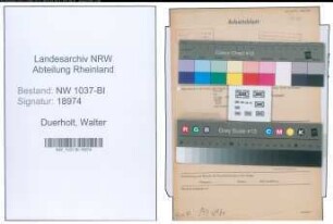 Entnazifizierung Walter Duerholt , geb. 16.03.1899 (Stadtassistent)