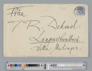 Briefumschlag an Ida Dehmel