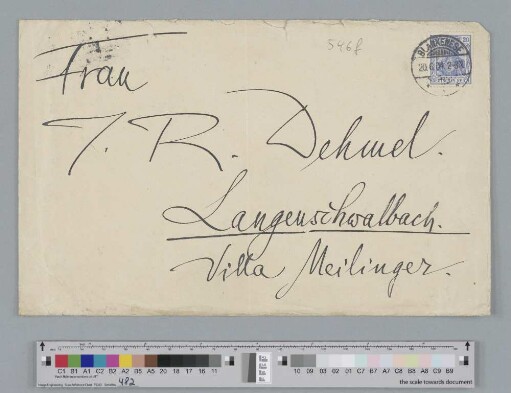 Briefumschlag an Ida Dehmel